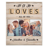 Loved You Then, Love You Still, Always Have, Always Will - Upload Image, Gift For Couples, Husband Wife - Personalized Blanket - Lovscape